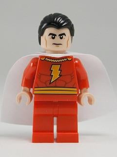 LEGO Minifigure-Shazam / Captain Marvel (Comic-Con 2012 Exclusive)-Super Heroes-SH042-Creative Brick Builders